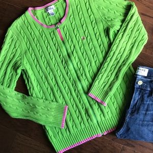 Lilly Pulitzer Zip Sweater Cardigan